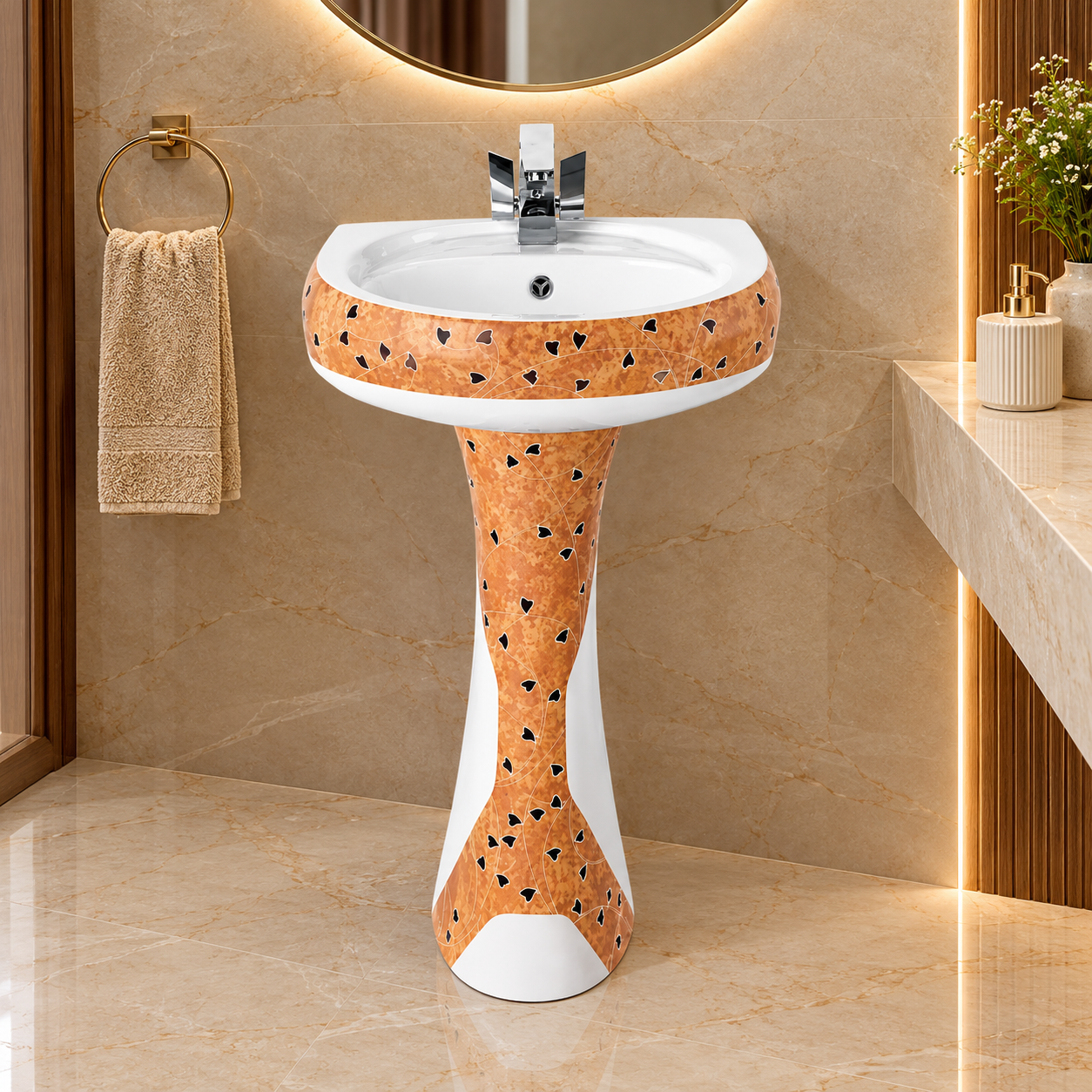 Sonet RP-1069, washbasin with pedestal